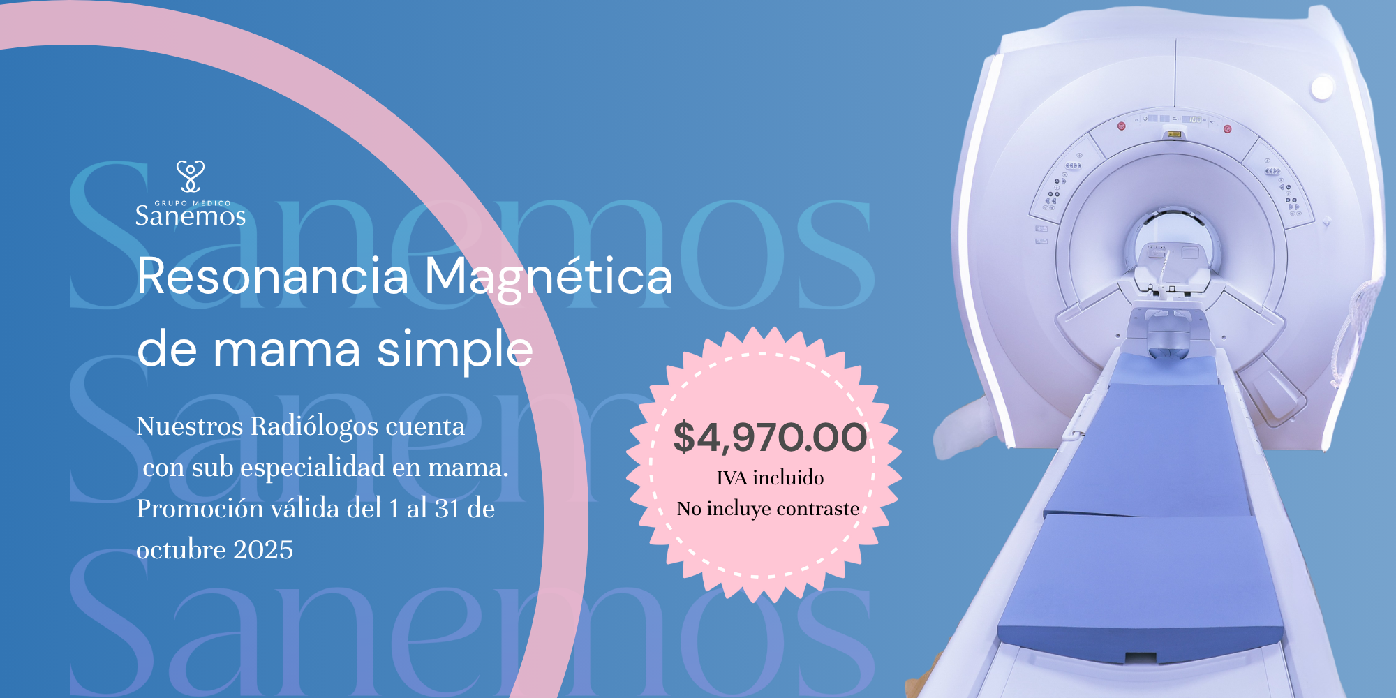 Promoción Resonancia Magnética de mama simple